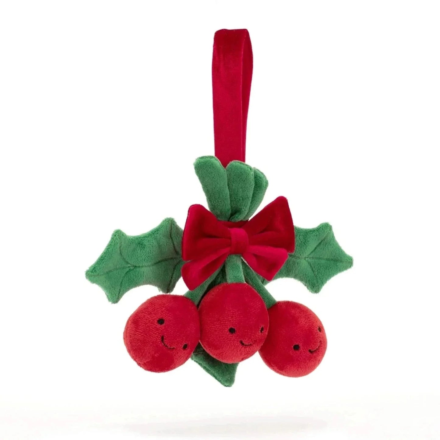 Plush Holly Decoration – 19cm