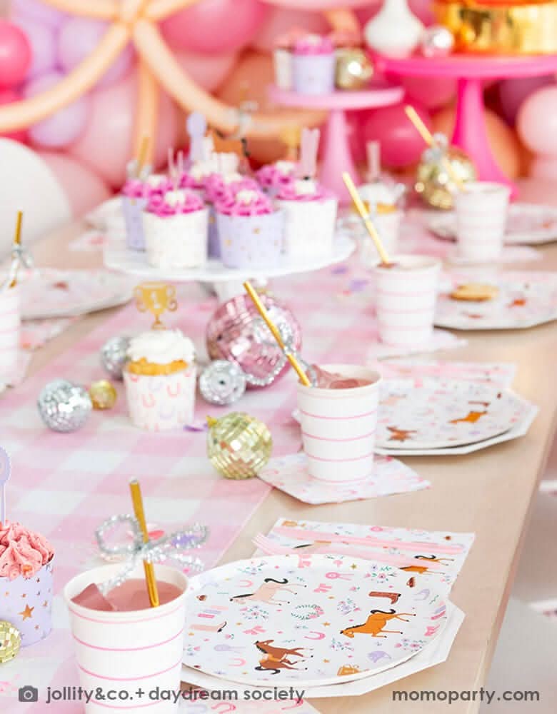 Pony Tales Cowgirl Plates – 8" Pastel Party Set of 8