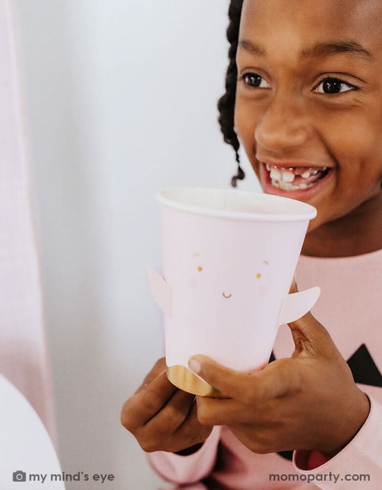 Halloween Ghost Paper Cups – 12 oz Party Set of 8 with Arm Attachments