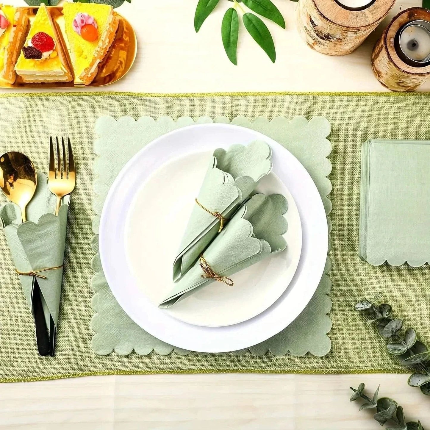 100Pcs Disposable Cocktail Napkins – Paper Beverage Napkins for Parties