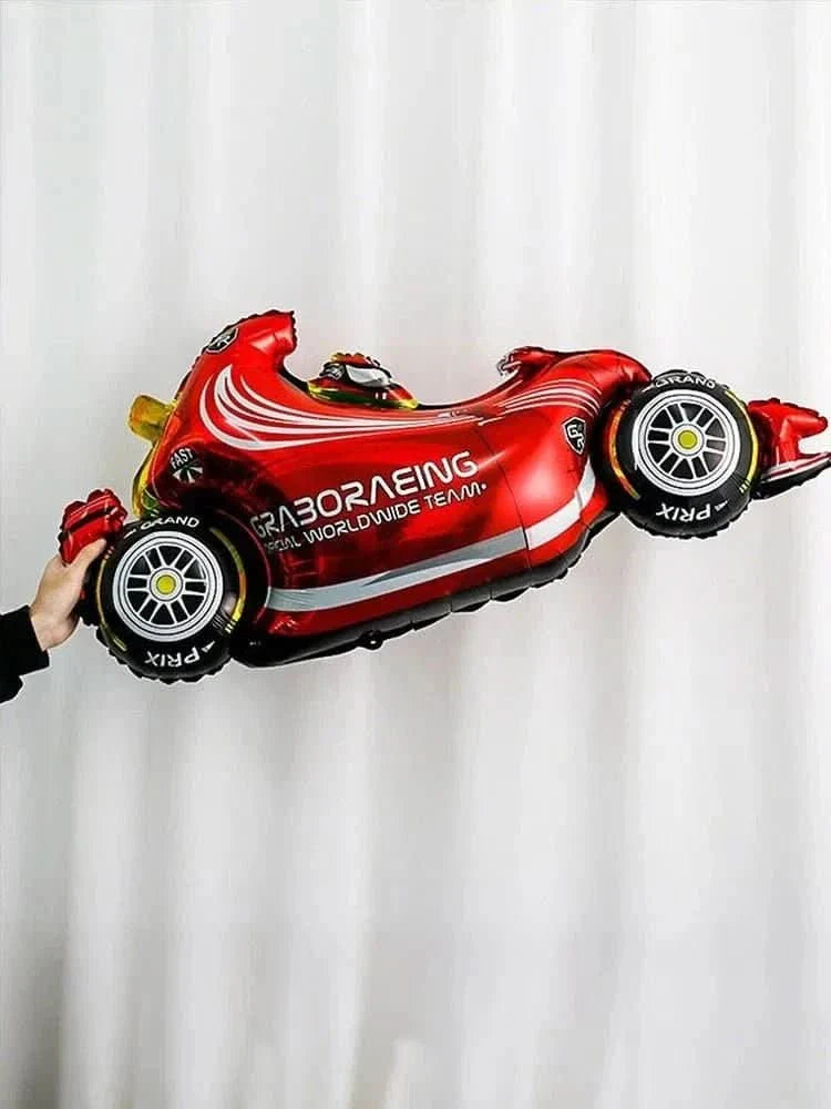 120Pcs Racing Theme Balloon Set – Lightning, Champion & Tire Party Decorations