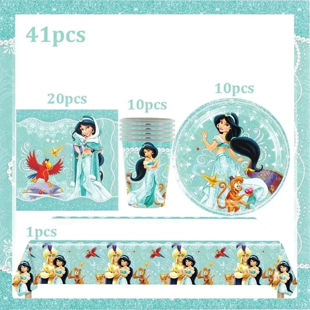 120Pcs Disposable Paper Tableware Set – Cartoon Party Decoration Kit