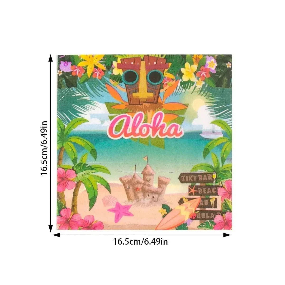 Aloha Luau Party Tableware Set – Tropical Flamingo Plates, Cups & Napkins