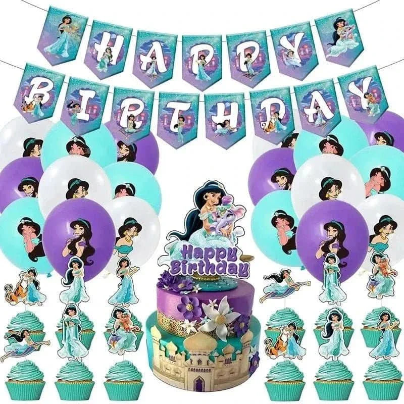 120Pcs Disposable Paper Tableware Set – Cartoon Party Decoration Kit