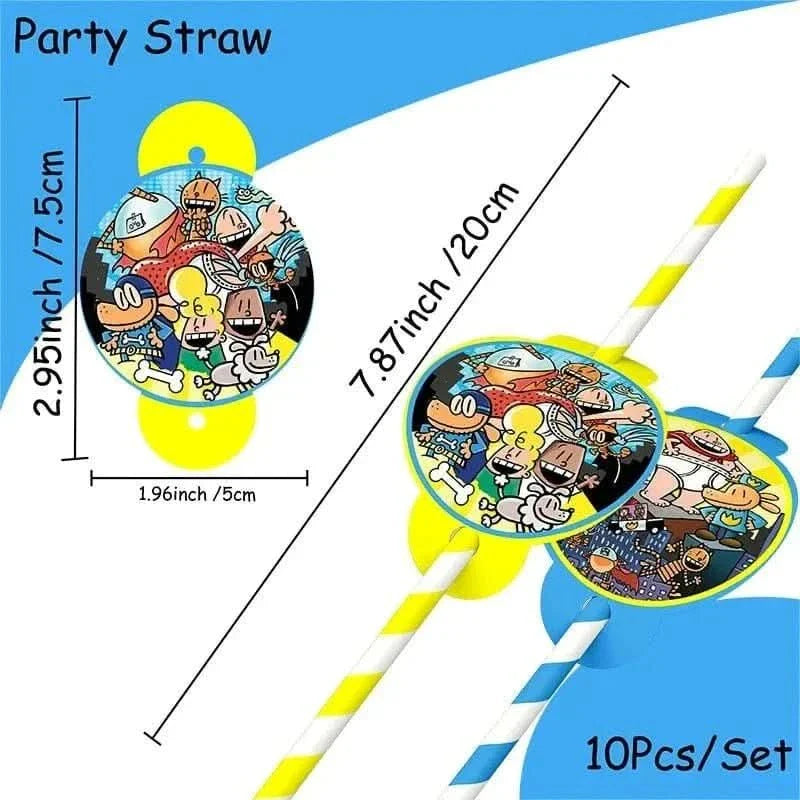 Cartoon Dog Party Tableware Kit – Eco-Friendly Disposable Plates, Cups & Decorations