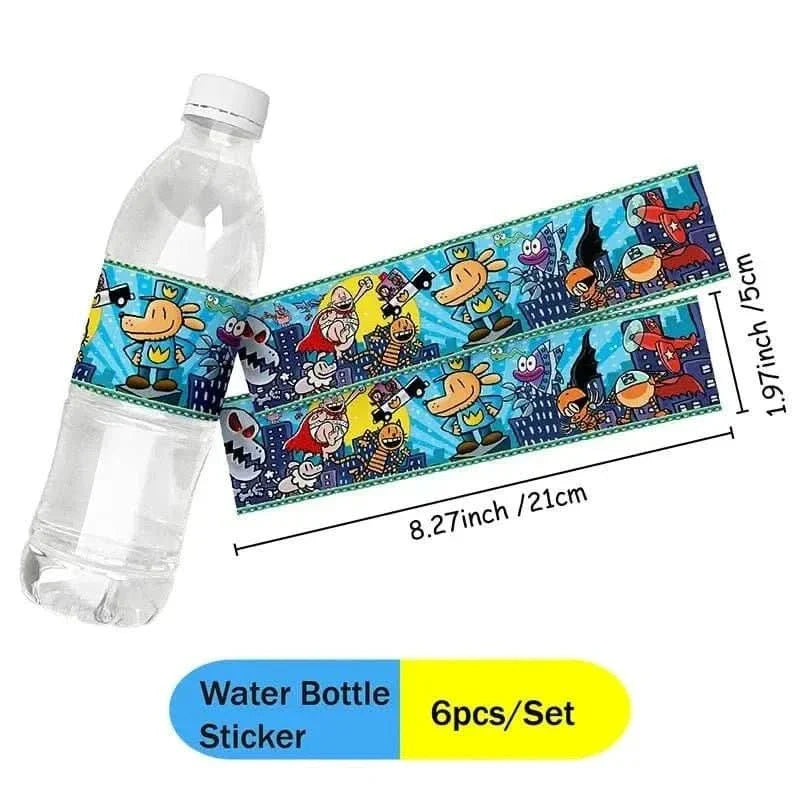 Cartoon Dog Party Tableware Kit – Eco-Friendly Disposable Plates, Cups & Decorations