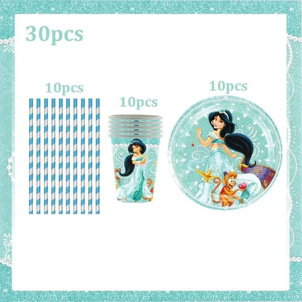 120Pcs Disposable Paper Tableware Set – Cartoon Party Decoration Kit