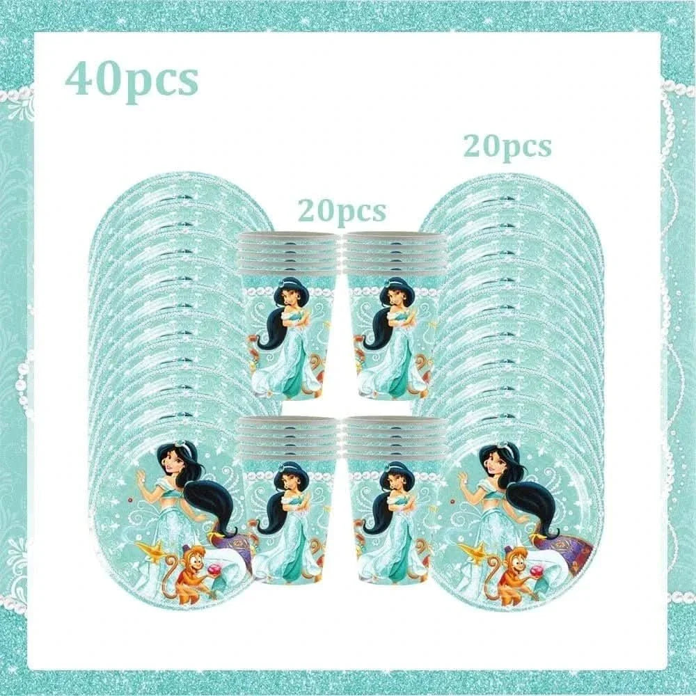 120Pcs Disposable Paper Tableware Set – Cartoon Party Decoration Kit