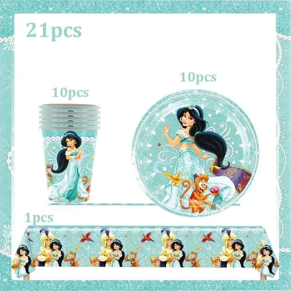 120Pcs Disposable Paper Tableware Set – Cartoon Party Decoration Kit