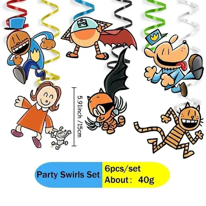 Cartoon Dog Party Tableware Kit – Eco-Friendly Disposable Plates, Cups & Decorations