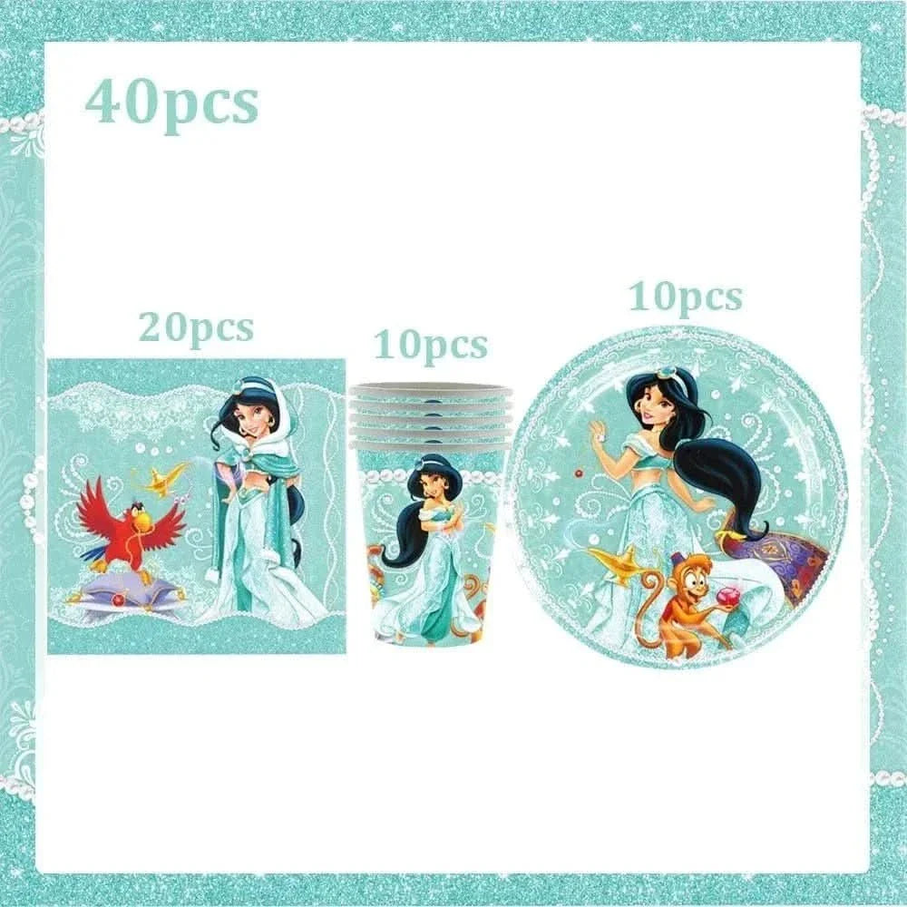 120Pcs Disposable Paper Tableware Set – Cartoon Party Decoration Kit
