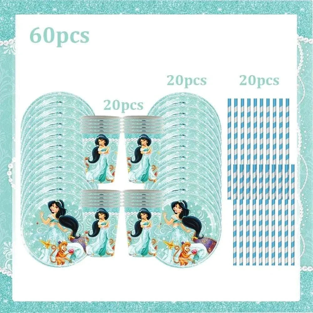 120Pcs Disposable Paper Tableware Set – Cartoon Party Decoration Kit