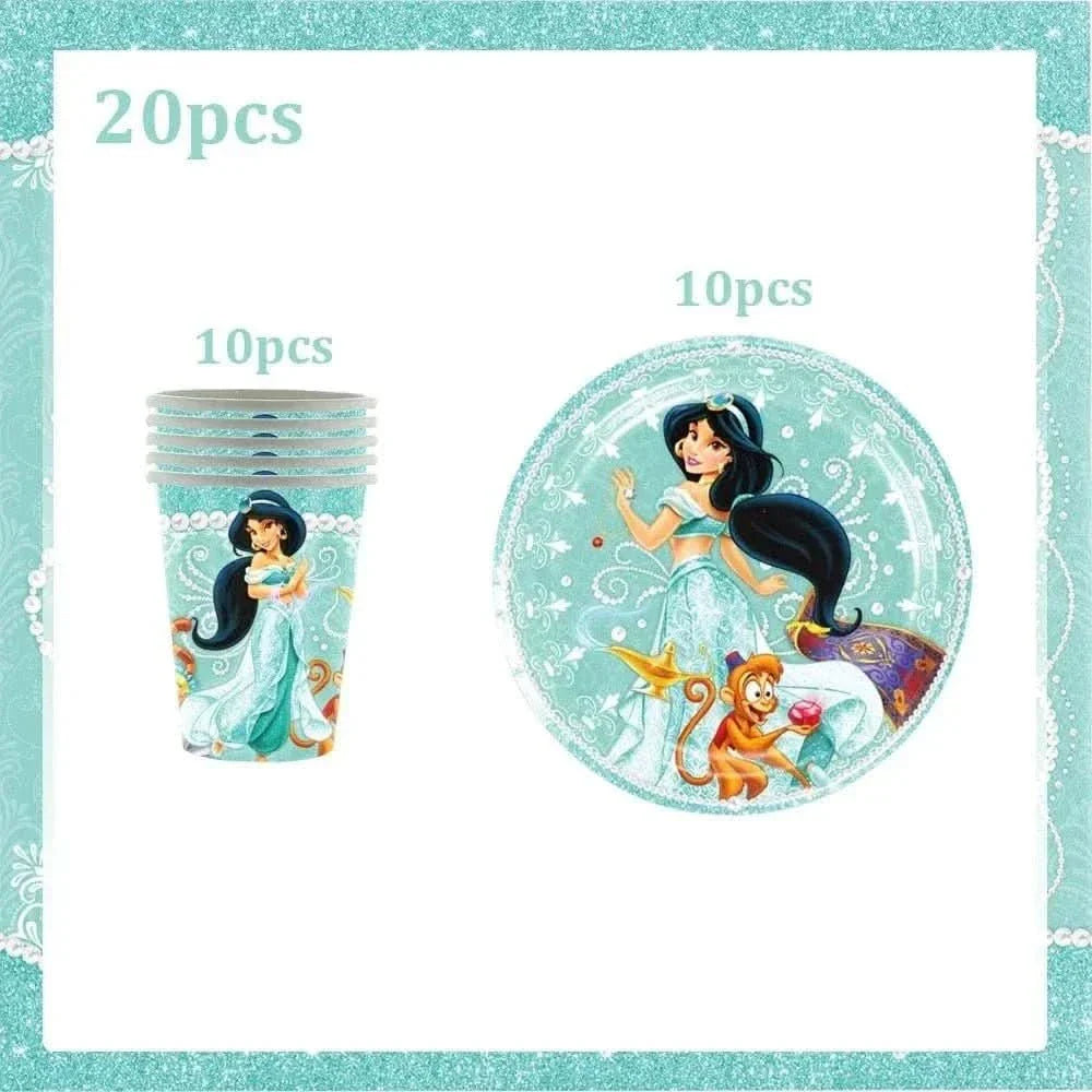 120Pcs Disposable Paper Tableware Set – Cartoon Party Decoration Kit