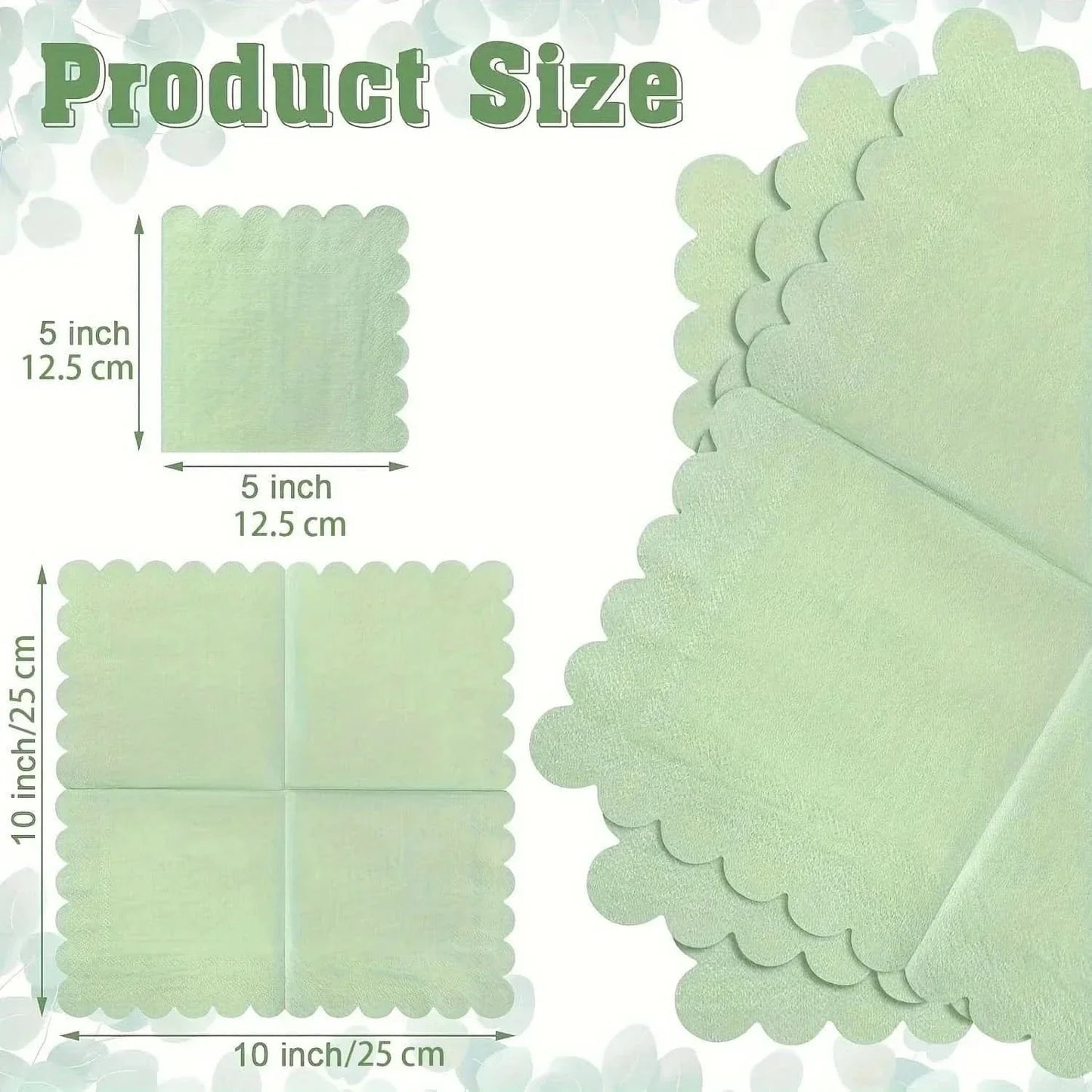 100Pcs Disposable Cocktail Napkins – Paper Beverage Napkins for Parties