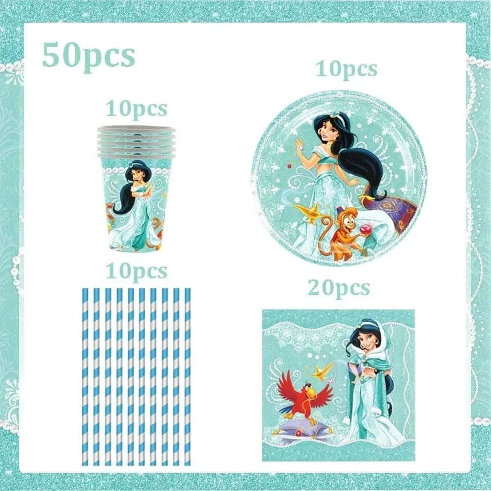 120Pcs Disposable Paper Tableware Set – Cartoon Party Decoration Kit