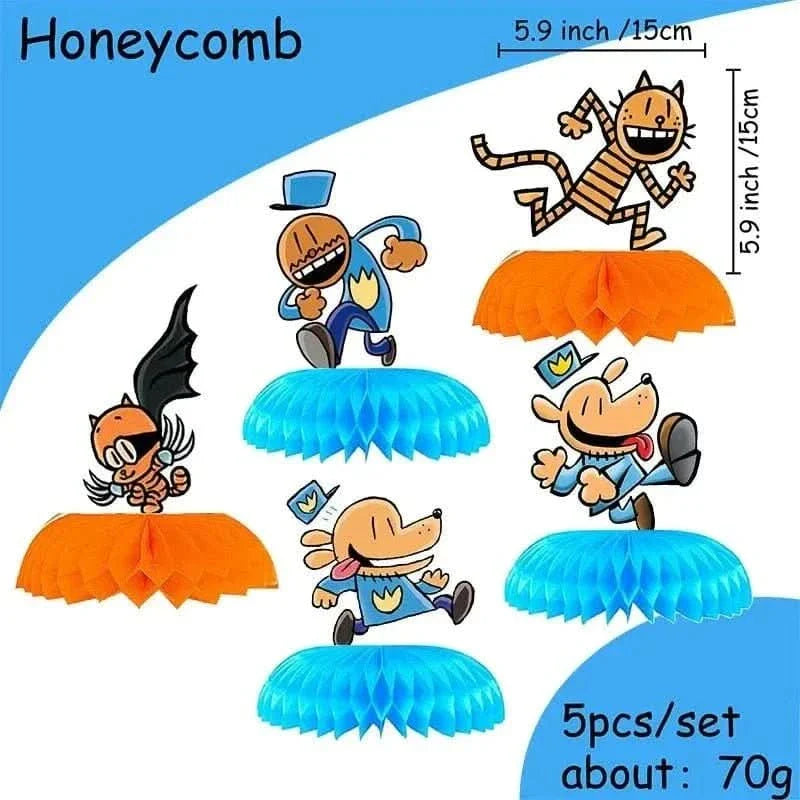 Cartoon Dog Party Tableware Kit – Eco-Friendly Disposable Plates, Cups & Decorations