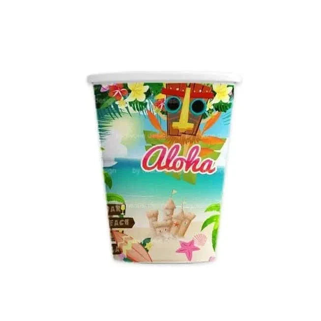 Aloha Luau Party Tableware Set – Tropical Flamingo Plates, Cups & Napkins