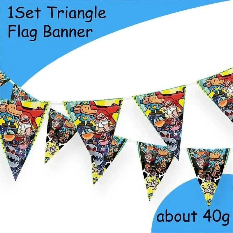 Cartoon Dog Party Tableware Kit – Eco-Friendly Disposable Plates, Cups & Decorations