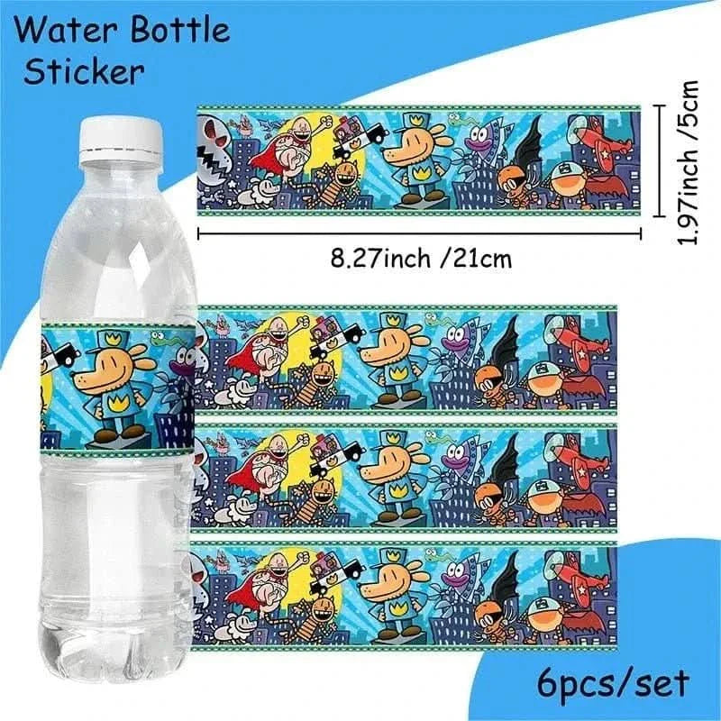 Cartoon Dog Party Tableware Kit – Eco-Friendly Disposable Plates, Cups & Decorations