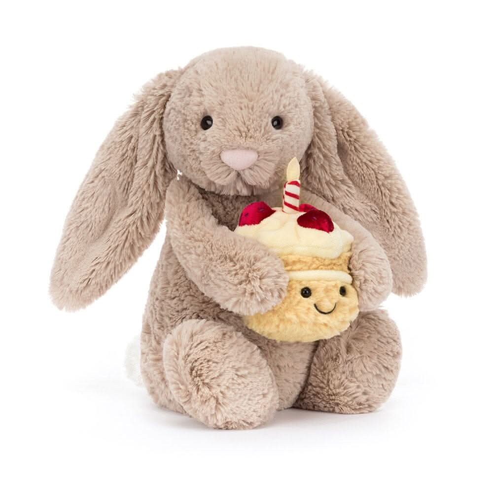 Bunny Plush Playset with Birthday Cake – 31 cm