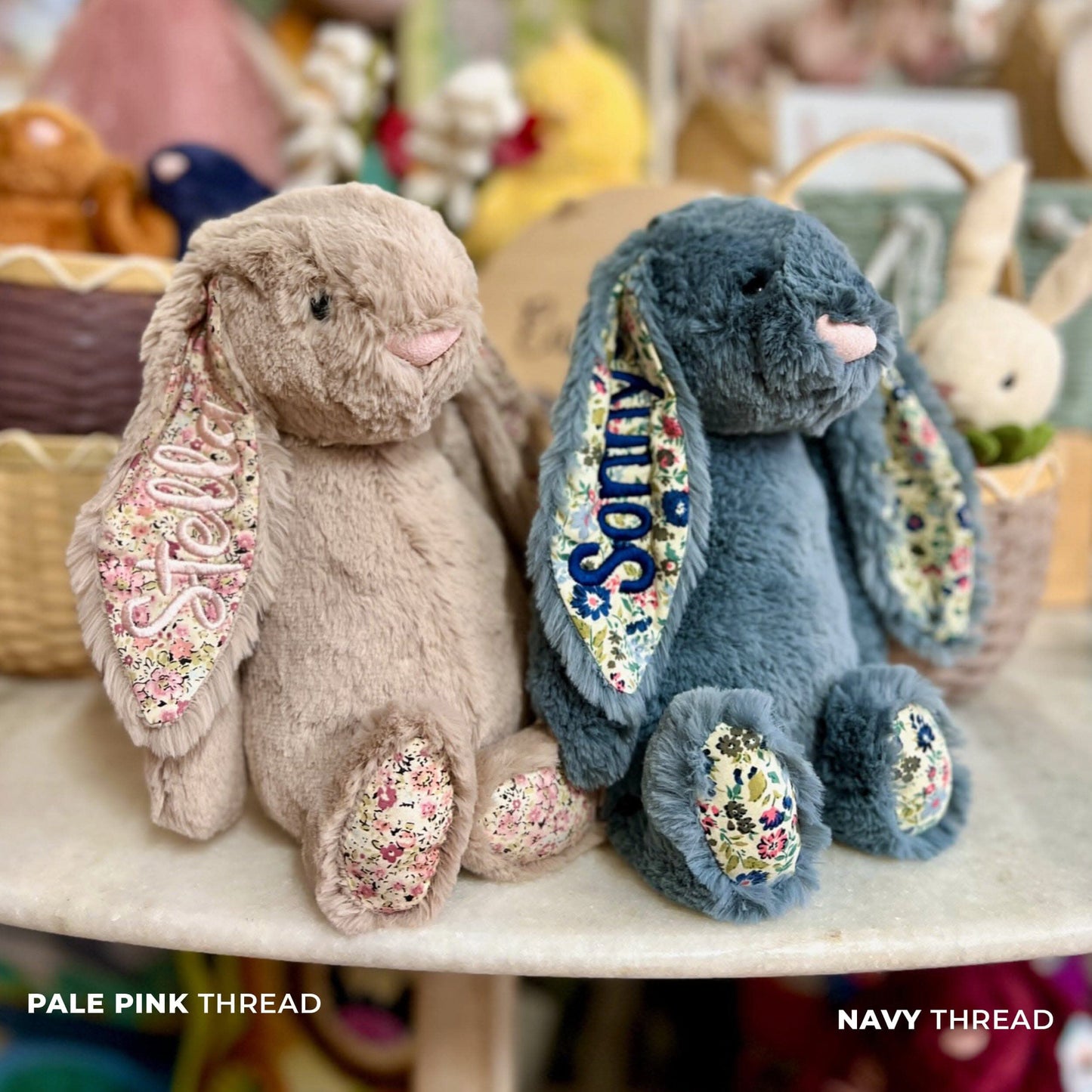 Blue Bunny Plush Playset