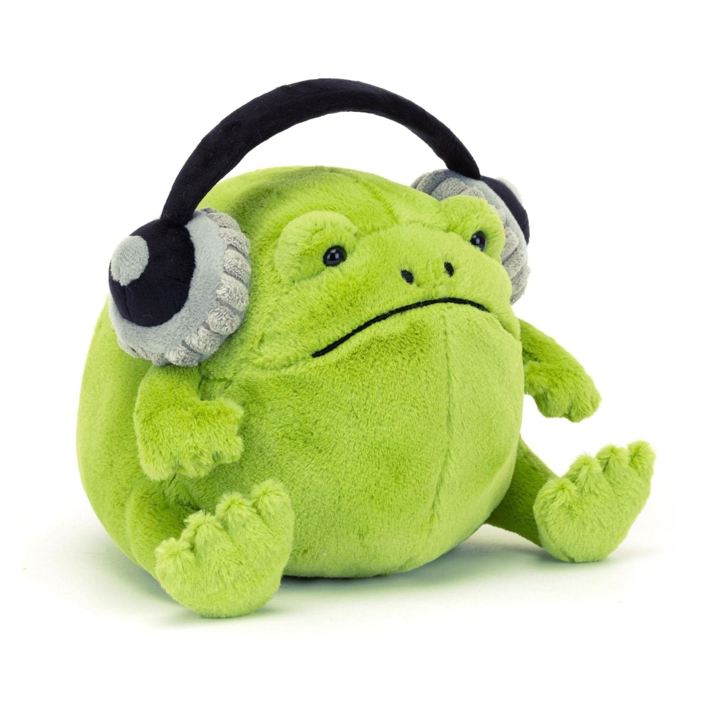 Plush Frog Playset with Headphones – 21cm
