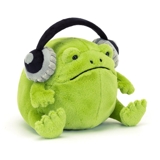 Plush Frog Playset with Headphones – 21cm