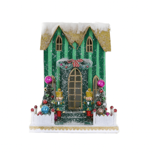 Holiday Village House – Nutcracker Christmas Decoration, 10.5 in